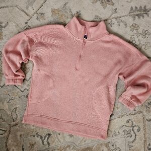 Pink Quarter-Zip Pullover Fleece Girls Size 14/16